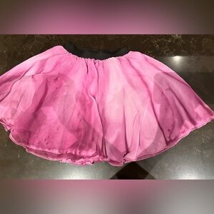 DANCEWEAR Size Adult Small Pink & Black Ballerina Dance Skirt